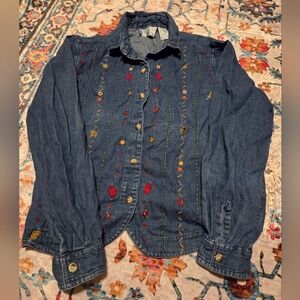 Casey & Max Denim Embroidered Shirt